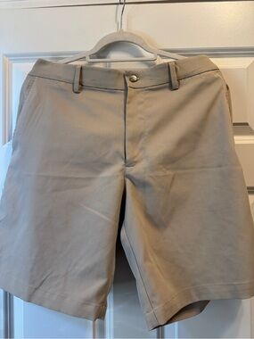 Callaway Men's Light Khaki Flat Front Golf Shorts